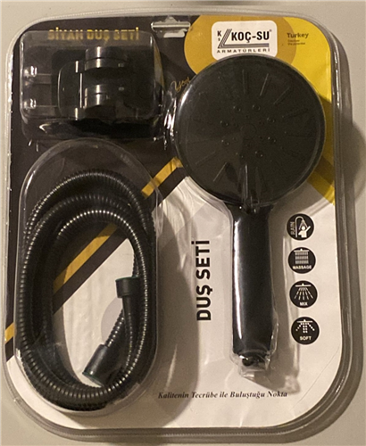 BLİSTER DUŞ SETİ SİYAH SERİSİ